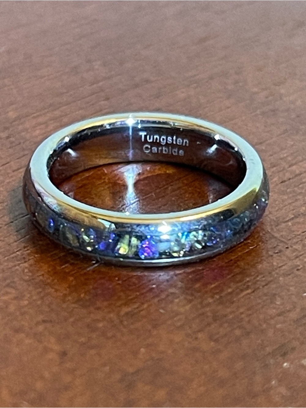 Tungsten Carbide and Nebula Inspired Crushed stones